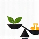 Icon symbolizing weight management, perhaps a scale displaying balance or a person's silhouette with before and after lines.